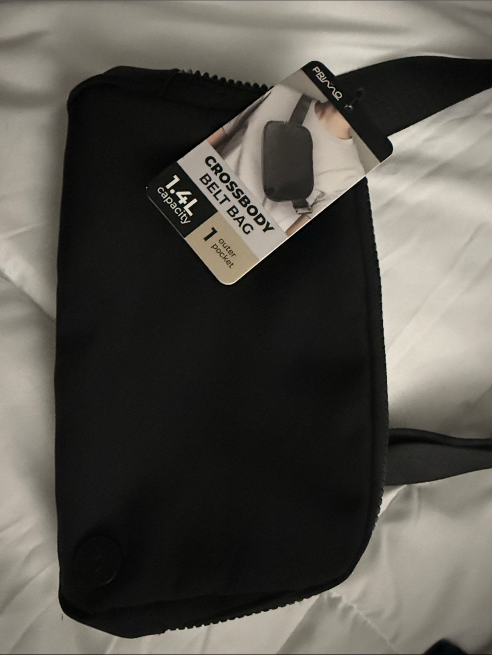 Black Crossbody Belt Bag by Primo